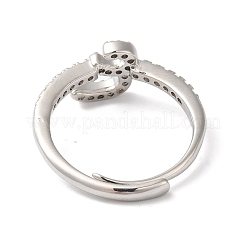 Стойка с покрытием из латуни с кубическим цирконием и арабскими буквами RJEW-S407-10P-16