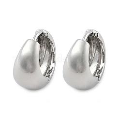 Латунные серьги обруча&nbsp;EJEW-U055-21P