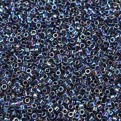 MIYUKIデリカビーズ  シリンダー  日本製シードビーズ  11/0  （db0086)ノワールクリスタルアブ  1.3x1.6mm  穴：0.8mm  約2000PCS /ボトル  10 G /ボトル&nbsp;SEED-JP0008-DB0086
