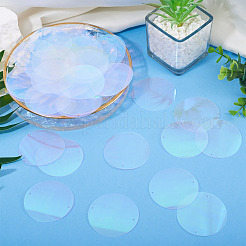 150 шт. радужные переливающиеся звенья из ПВХ с пайетками/блестками FIND-TA0008-10F