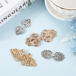 4 шт. 4-х стилевые застежки из сплава FIND-GF0007-16