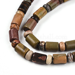 Нити бусин из натуральной яшмы пикассо/полихромной яшмы G-N346-03A-05