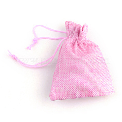 Мешки мешка шнурка упаковки мешка мешка имитационные полиэфирные&nbsp;LS-ABAG-R005-9x12-19