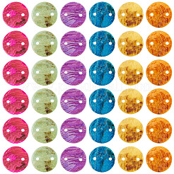 60 шт. 6-цветные коннекторные подвески из натуральной ракушки Акойя&nbsp;BSHE-TA0001-18