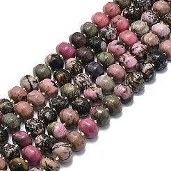 Природные родонит бисер нитей G-P573-B07-01