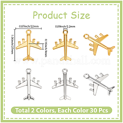 60 pz 2 colori pendenti in lega di stile tibetano&nbsp;FIND-SC0020-92