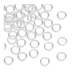 50 шт. 925 спаянных закрытых соединительных кольца из стерлингового серебра&nbsp;STER-PH0004-26