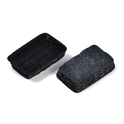 Cabochon in resina a forma di cestino in rattan&nbsp;RESI-Q014-07C