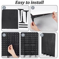 Прямоугольная деревянная вешалка для драгоценностей ODIS-WH0038-125