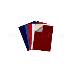 24 Stück 6 Farben Schmuck-Beflockungstuch&nbsp;DIY-BC0013-25E
