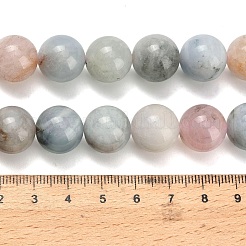 Природные морганит нитей бисера G-H329-C10-14mm