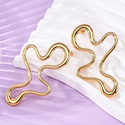 Серьги-гвоздики из нержавеющей стали 304 для женщин EJEW-A131-03G