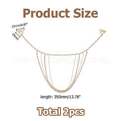 Sexy Schulter-BH-Körperketten aus Legierung und Eisen&nbsp;AJEW-WH0455-359G