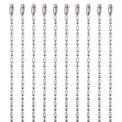 Collane a catena a palline in acciaio inossidabile 304 anti-appannamento&nbsp;CHS-O007-C-2.4mm