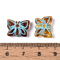 Окрашенные прозрачные акриловые бусины OACR-T029-03O