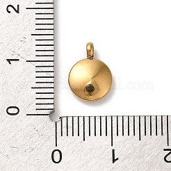 Ciondoli in acciaio inossidabile 304 smaltati neri&nbsp;STAS-R009-01G-A