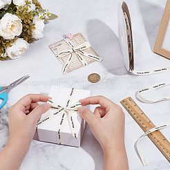 20 м хлопковые ленты с принтом «С днем рождения» SRIB-WH0001-03