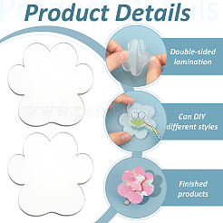 1 комплект прозрачных акриловых пустых значков&nbsp;AJEW-BC0008-07D