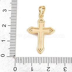 Messing micro pave klare zirkonia anhänger&nbsp;KK-H273-37A-G