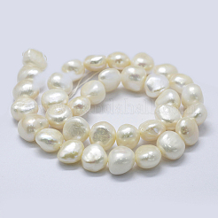 Brins de perles de culture d'eau douce naturelles&nbsp;PEAR-K004-04D