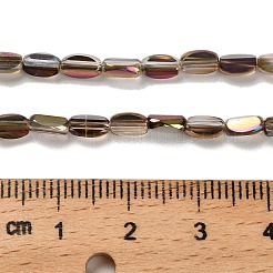 Стеклянные бусины с гальваническим покрытием  EGLA-P064-01A-HP03