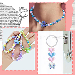 Наборы для изготовления ремешков для мобильных телефонов из акриловых бусин своими руками&nbsp;DIY-SP0003-34