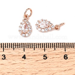 Латунные микро проложить кубического циркония подвески&nbsp;LS-RB-I077-15RG-RS-1