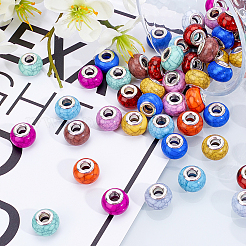 Имитация бирюзового стиля акриловые европейские бусины&nbsp;OPDL-PH0001-03