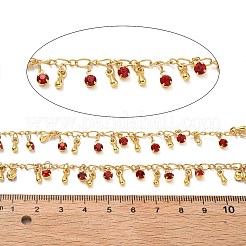 Латунные стеклянные каплевидные звенья цепи CHC-R001-08G