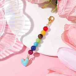 Подвеска в виде сердца из сплава эмали&nbsp;HJEW-JM01507-05