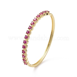 Шарнирный браслет с кубическим цирконием&nbsp;BJEW-F445-03G