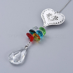 Хрустальная люстра призмы AJEW-G025-E05