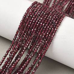 Гранат природный бисер нитей&nbsp;LS-G-RM241221-K26