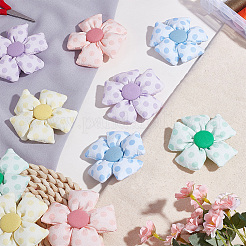 10 Stück 5 Farben Polyesterblume&nbsp;DIY-CY0002-59