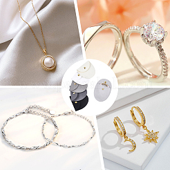 6 шт. 6-х цветные мешочки для хранения украшений из микрофибры ABAG-PH0001-40B