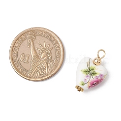 Подвески из фарфора ручной работы с принтом PALLOY-JF03972