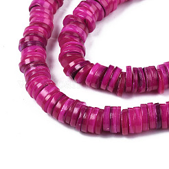 Нити бусин из натуральных пресноводных ракушек BSHE-I016A-01E