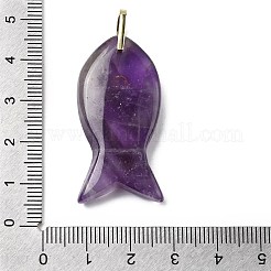 Подвески из натурального аметиста  KK-D021-05D-G