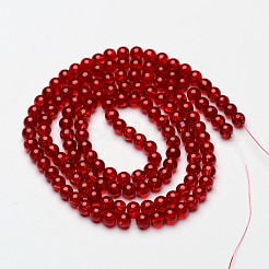 Chapelets de perles en verre craquelé&nbsp;X-CCG-Q001-6mm-13