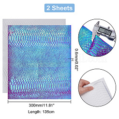 Лазерная ткань из искусственной кожи с рисунком рыбьей чешуи&nbsp;FIND-WH0110-262B