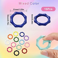 16 шт. окрашенное распылением кольцо пружинного затвора из сплава FIND-SC0012-72
