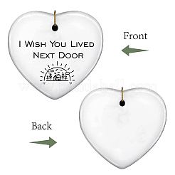 1 шт. фарфоровые большие подвески ручной работы AJEW-CN0002-04E