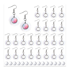 Серьги-подвески из натуральной ракушки капиз&nbsp;EJEW-PH01453