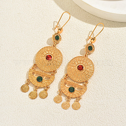 Плоские круглые серьги-кольца из сплава&nbsp;HY5125