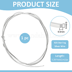 1 m 925 Sterlingsilberdraht&nbsp;STER-BC0004-45A