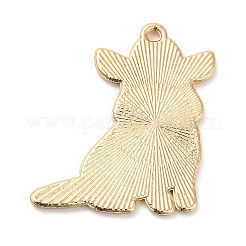 Подвески из эмалевого сплава с покрытием из легкого золота&nbsp;ENAM-L041-01E