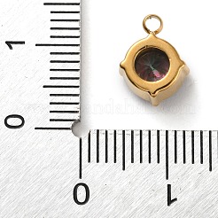 Подвески из нержавеющей стали 304 с микропаве из кубического циркония&nbsp;LS-STAS-K292-01G-15