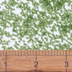 MIYUKIデリカビーズ  シリンダー  日本製シードビーズ  11/0  （db1107)透明オリーブ  1.3x1.6mm  穴：0.8mm  約2000PCS /ボトル  10 G /ボトル&nbsp;SEED-JP0008-DB1107
