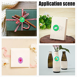 6 лист 6 стиля ПВХ клейкие восковые наклейки набор STIC-CP0001-15