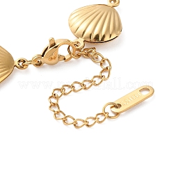 Браслеты-цепочки из нержавеющей стали 304 для женщин&nbsp;LS-BJEW-Z076-02G